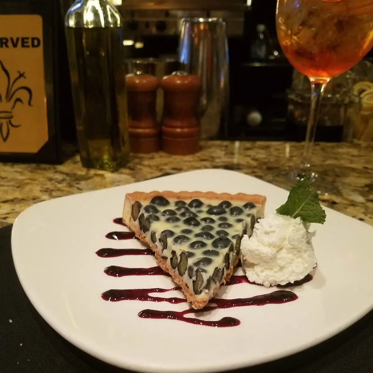 White Chocolate Blueberry Torte