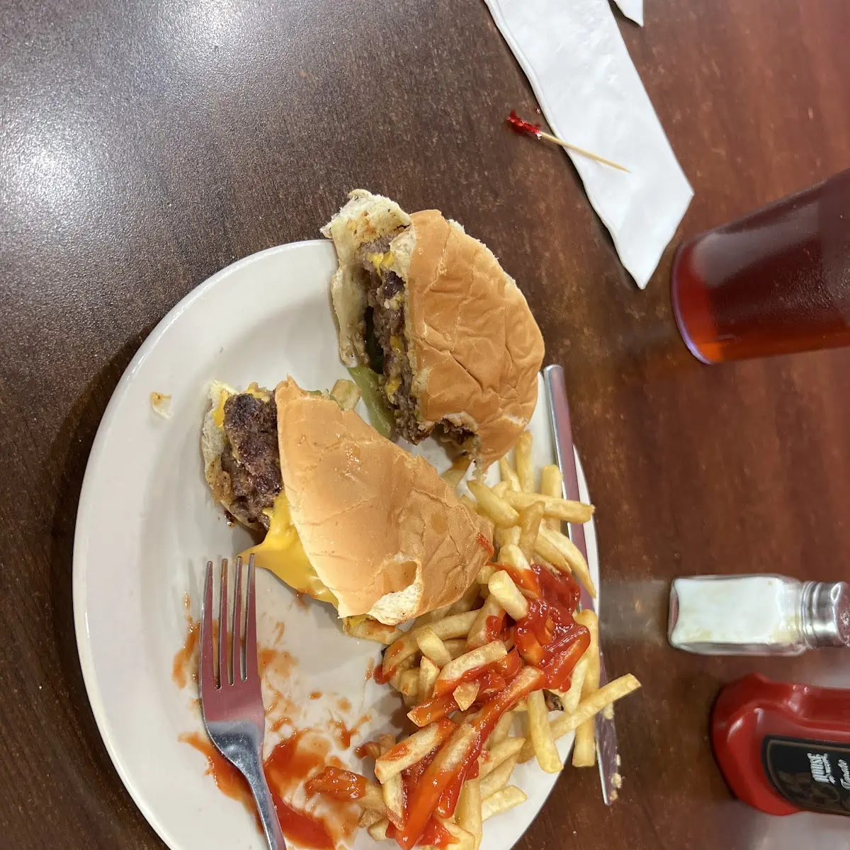 Cheese Burger with Fries
