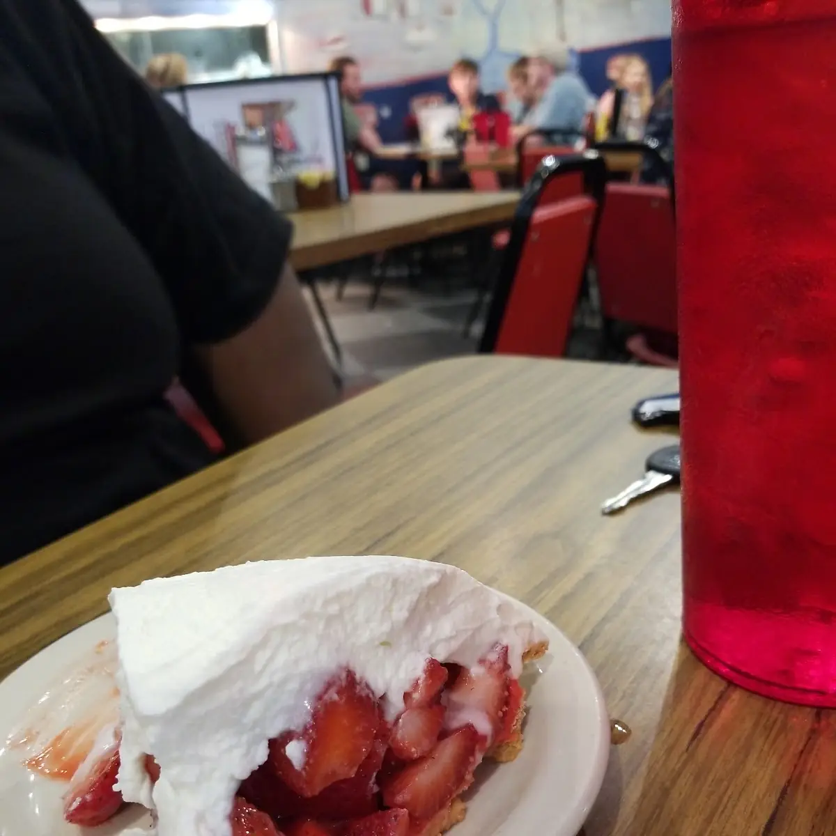 Strawberry Pie with Whipped Cream