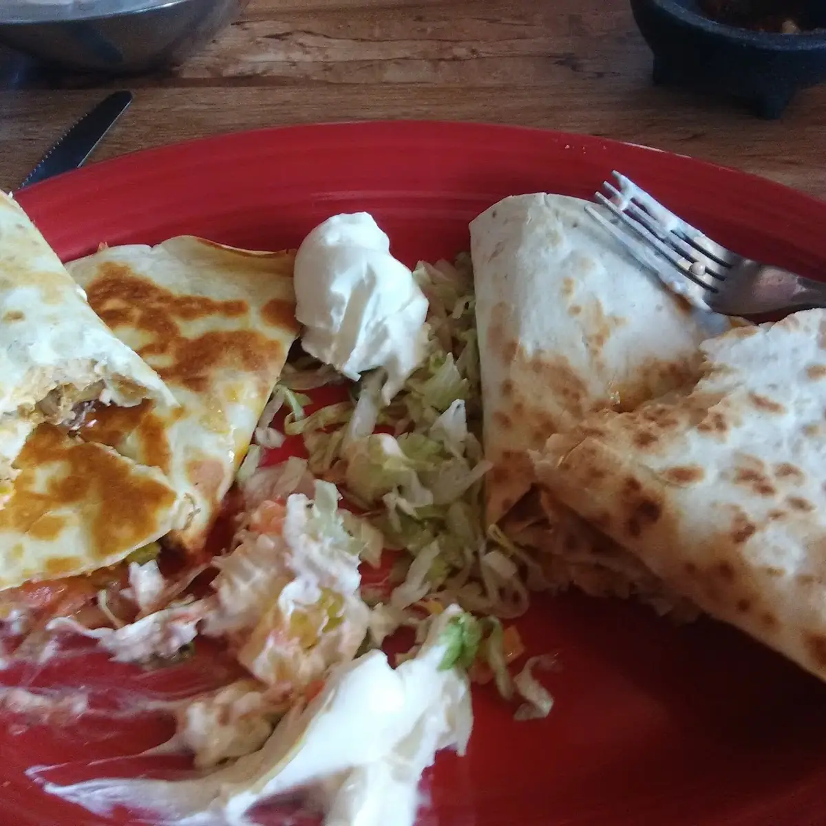 Chicken and Cheese Quesadilla