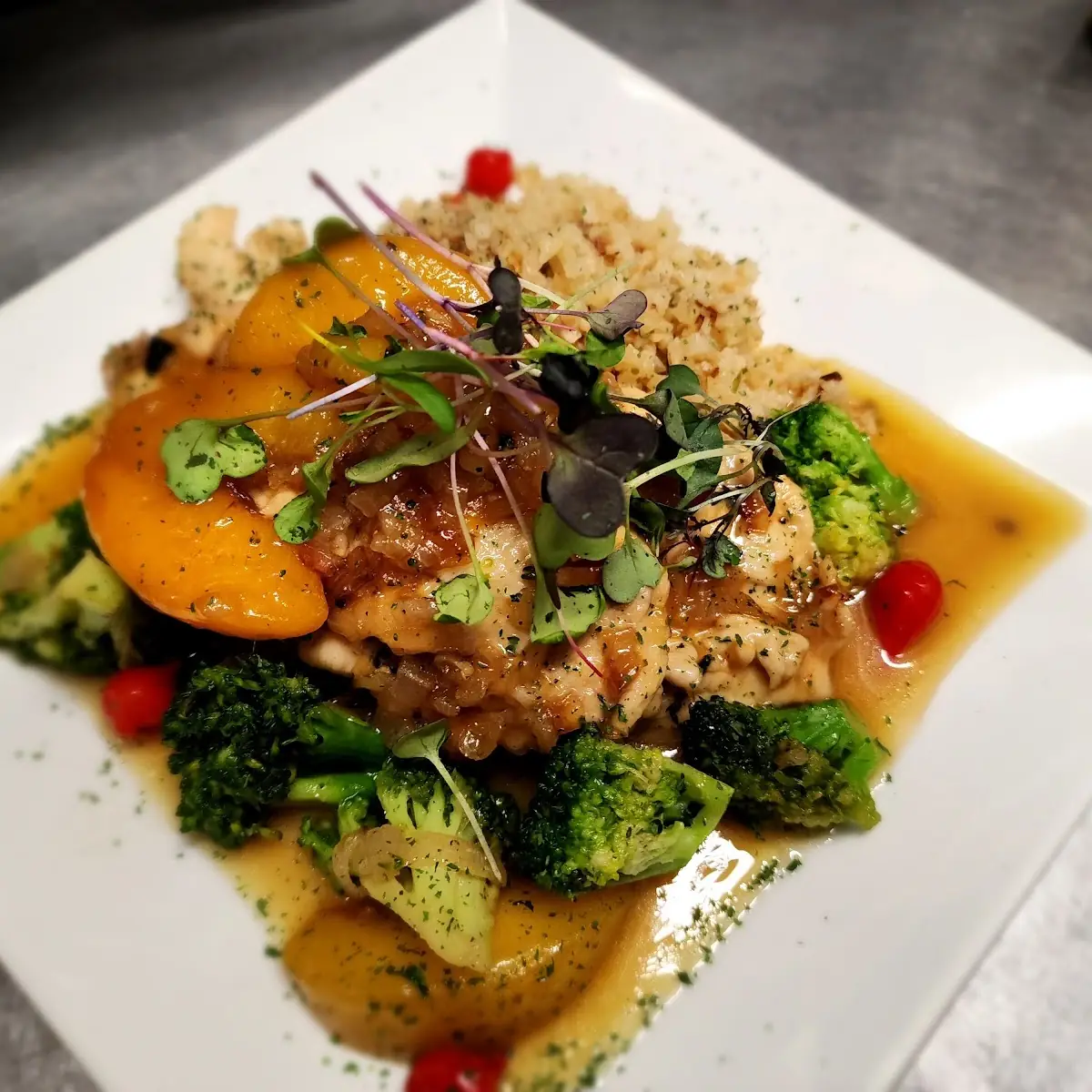 Peach Bourbon Chicken