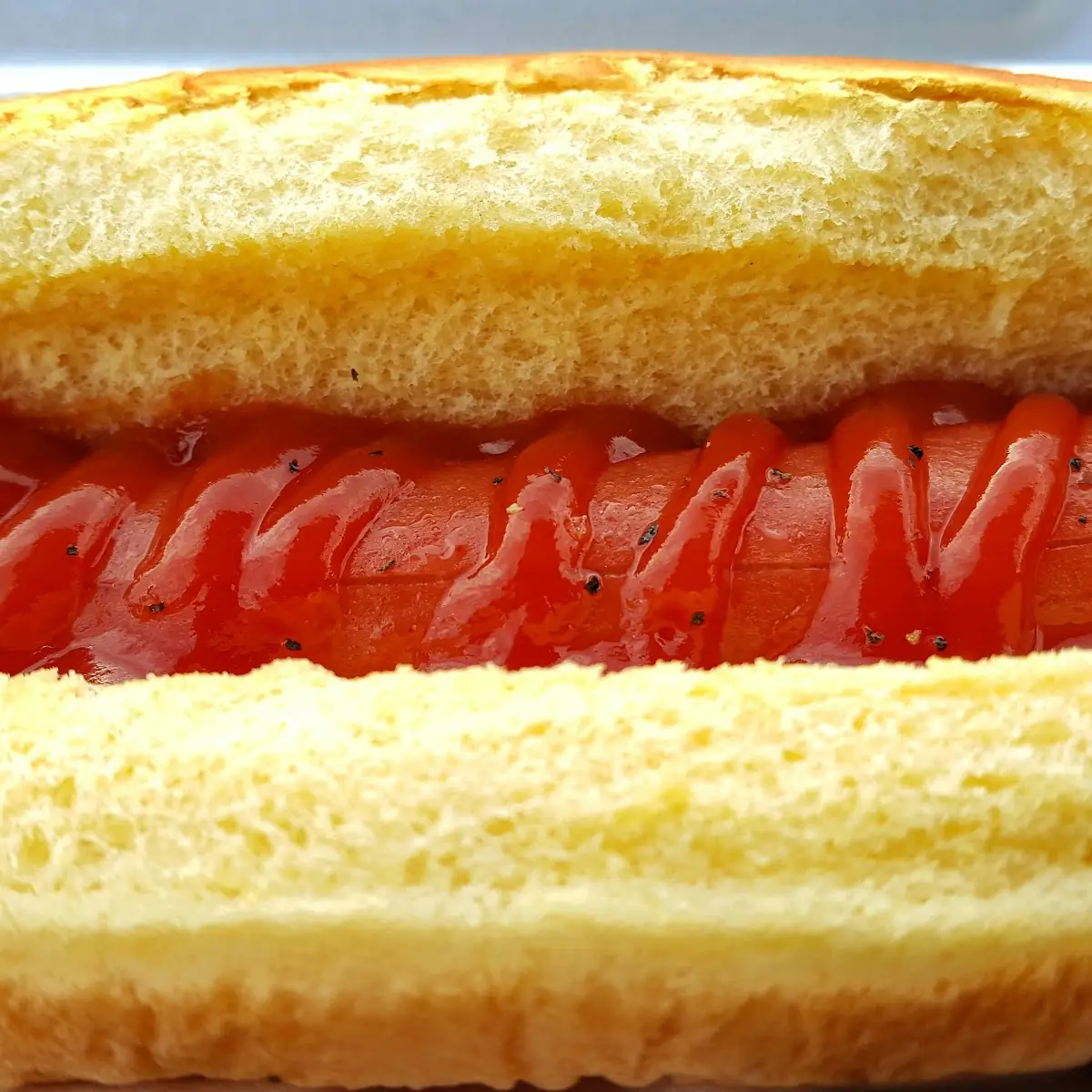 Beef Hot Dog with Ketchup