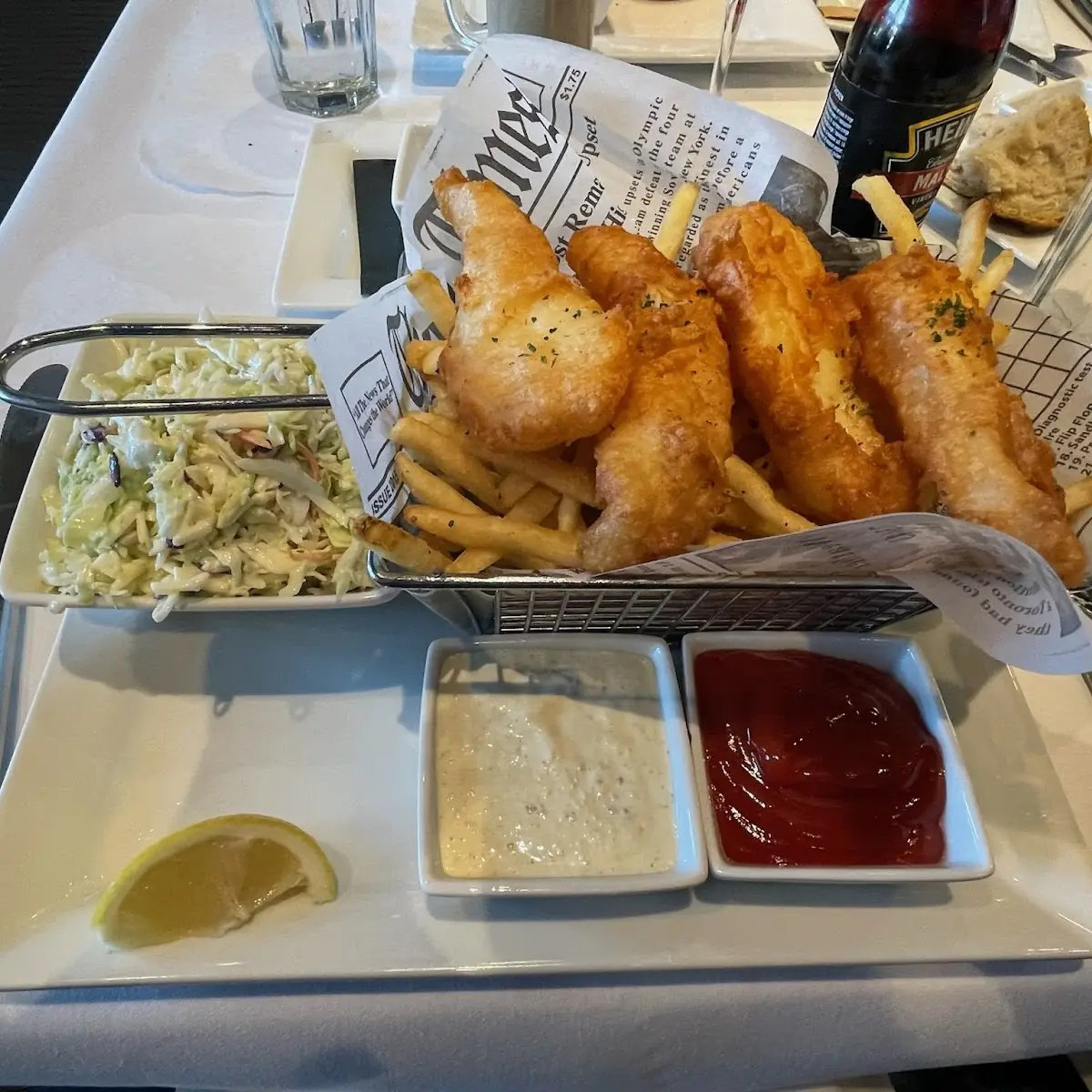 Fresh Pacific Cod Fish & Chips