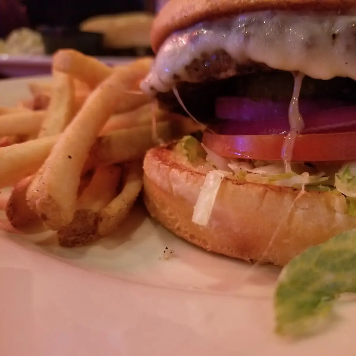 Chesse Burger and Fries