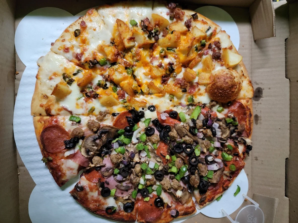 Half Travis Half Combination Pizza