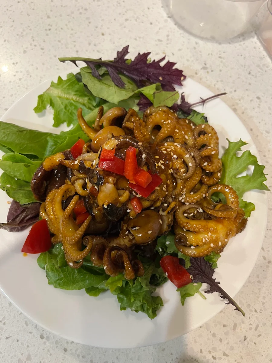 Squid Salad, Hand Wok Cafe