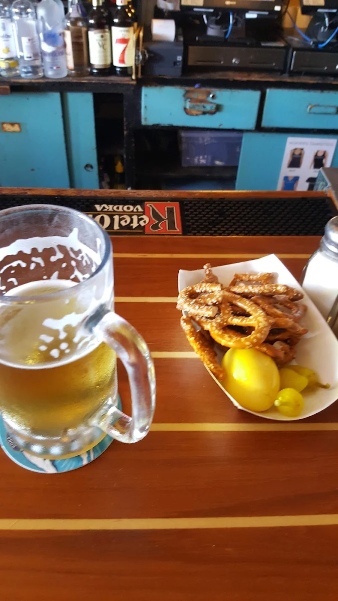 Beer Hard Boiled Egg and Chips