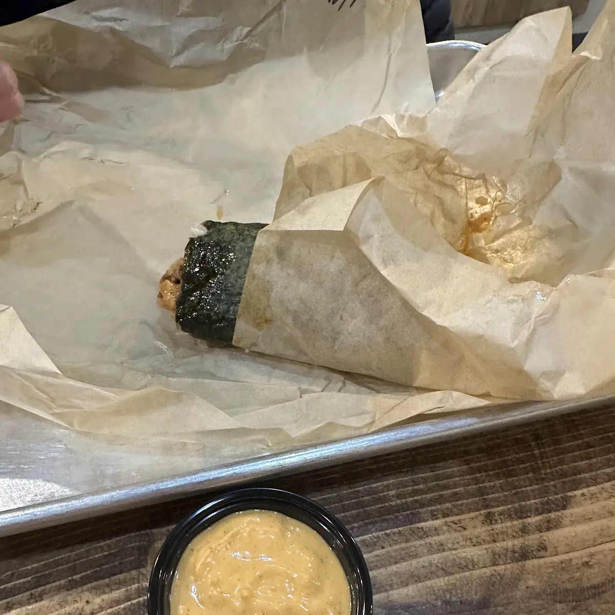 Spicy Salmon Sushi with Spicy Mayo