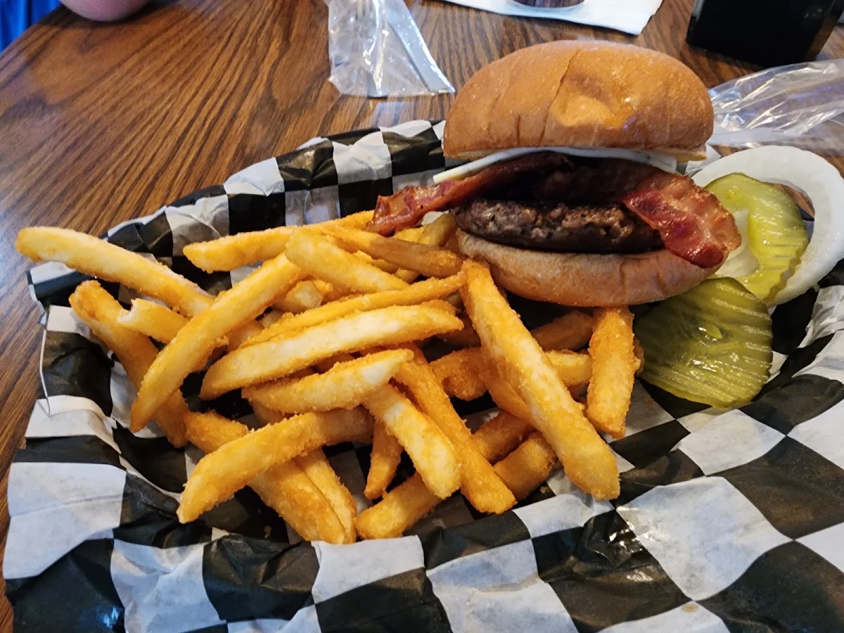 Bacon Cheeseburger and Fries
