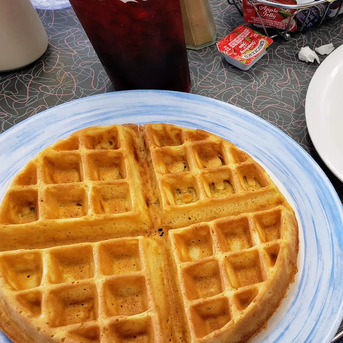 Bacon Eggs and Waffle