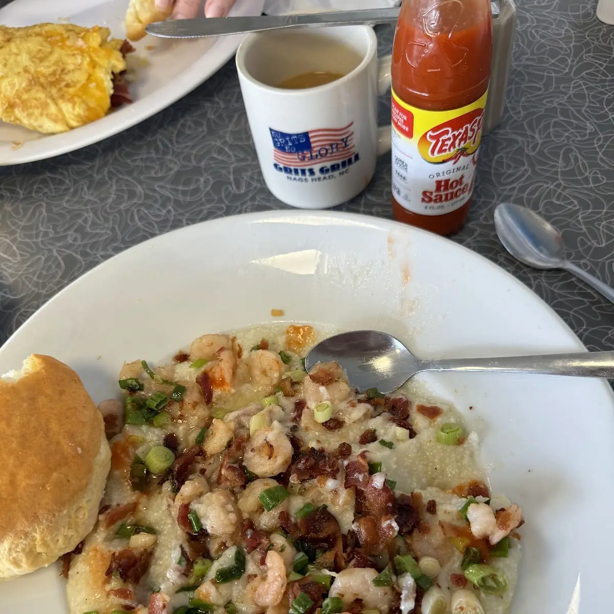Grits and Hot Sauce