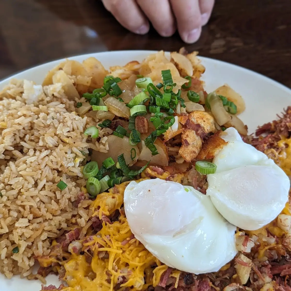 Corned Beef Hash with Fried Rice