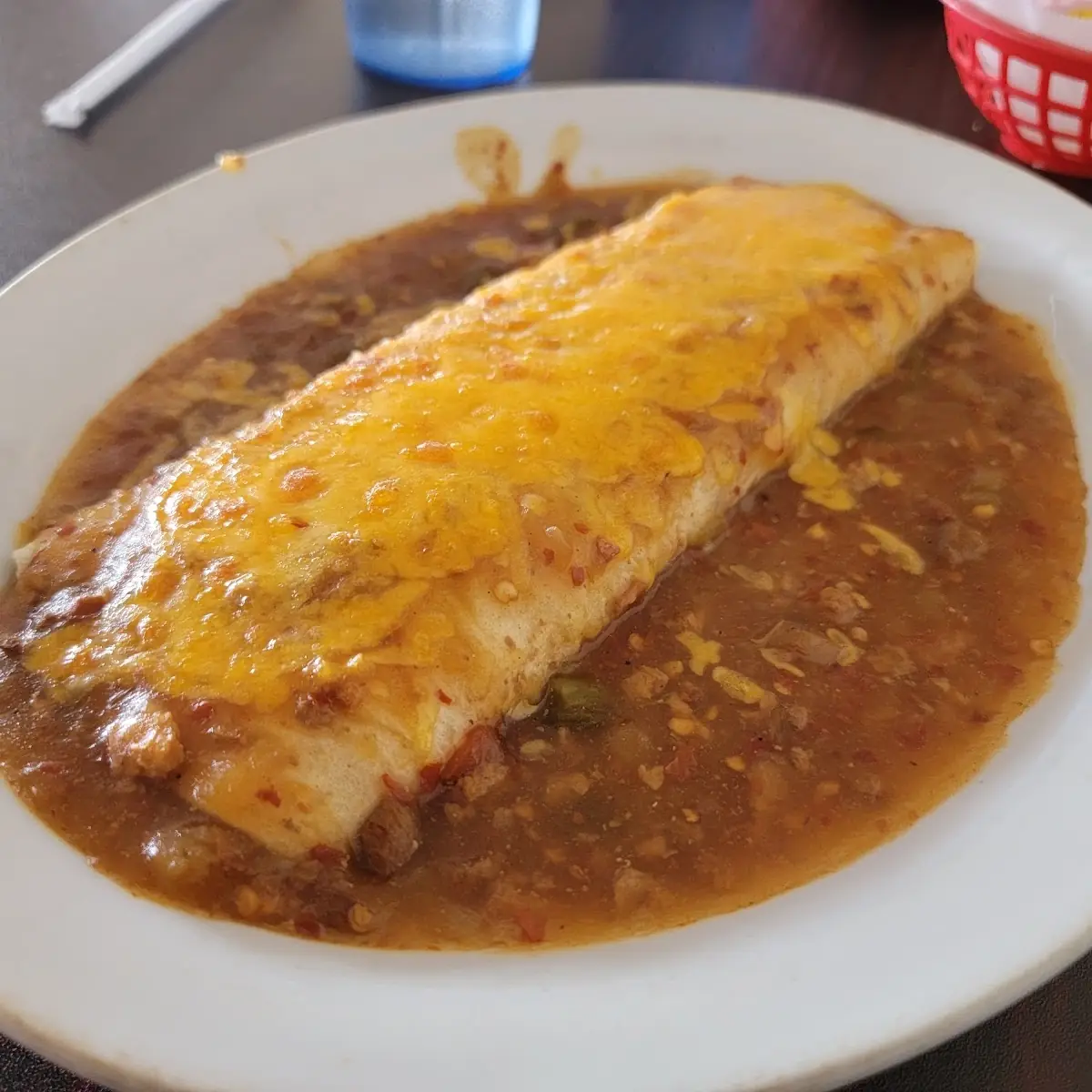 Smothered Bean Burrito
