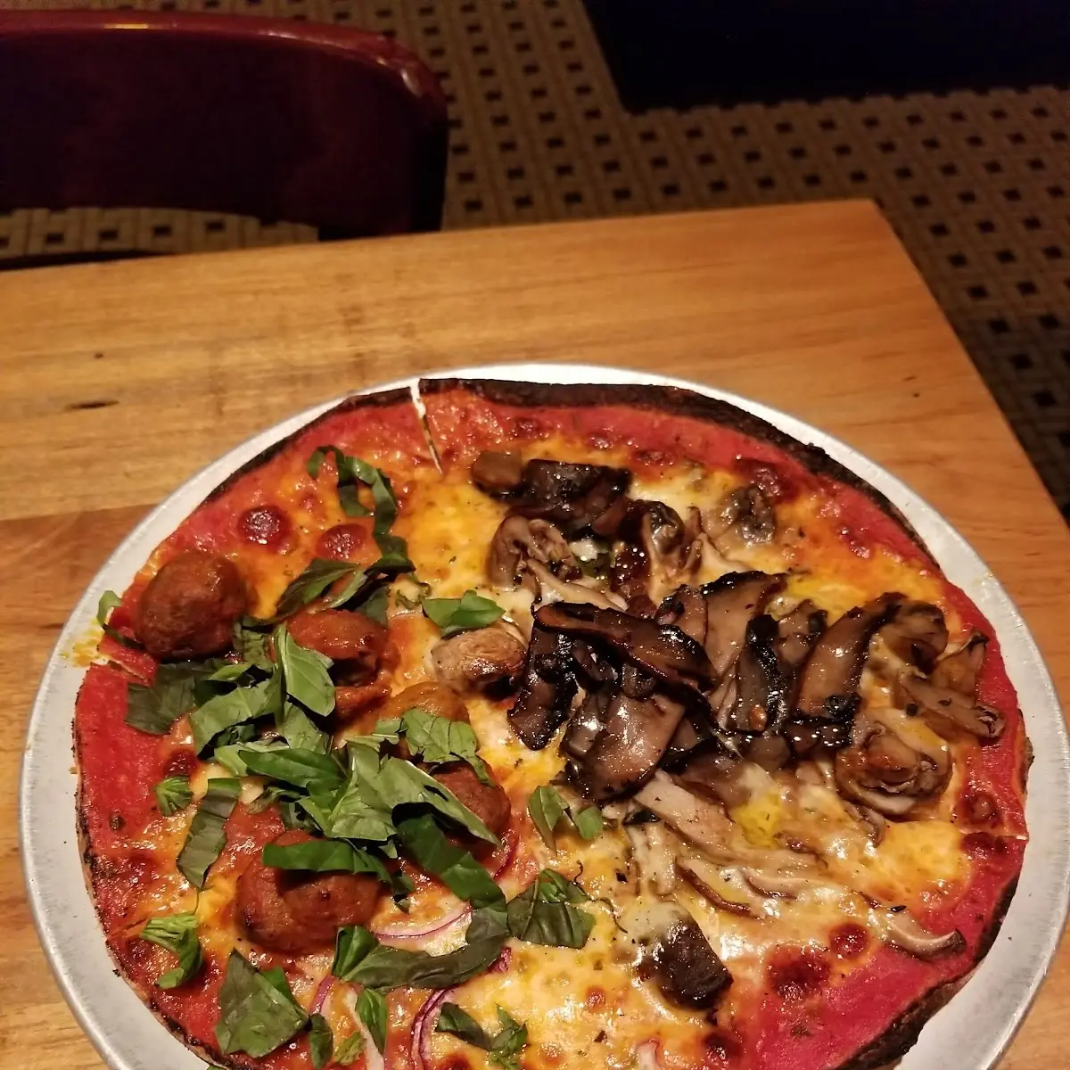 Shroomtown Personal Pizza