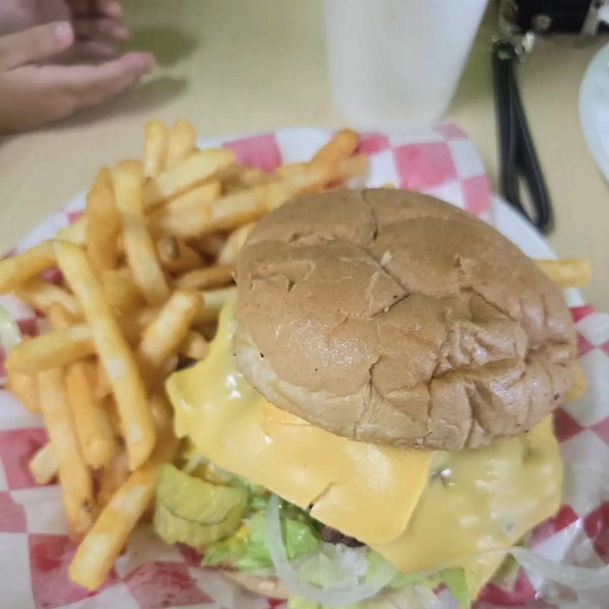 Cheeseburger and French Fries