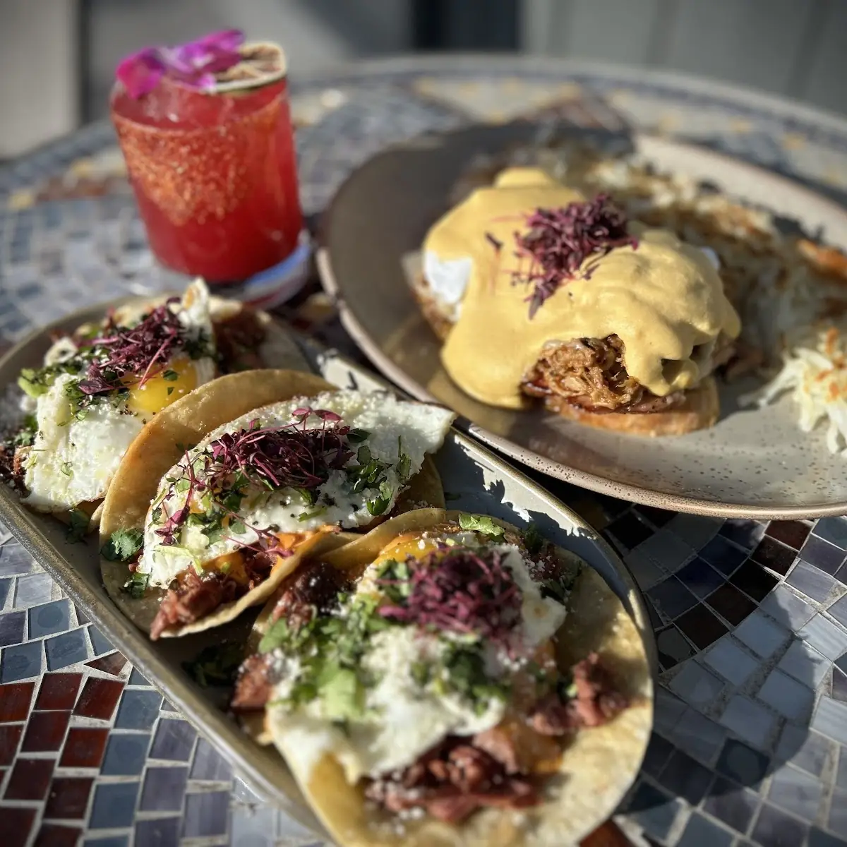 Carnitas Eggs Benedict
