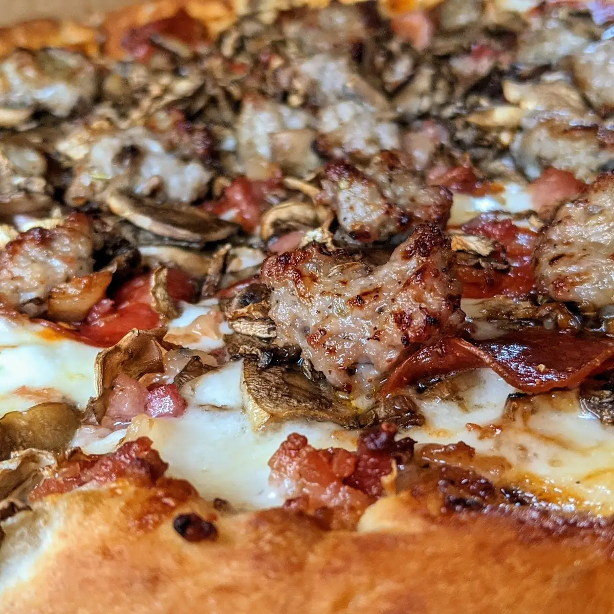 Sausage Pepperoni Mushroom Pizza