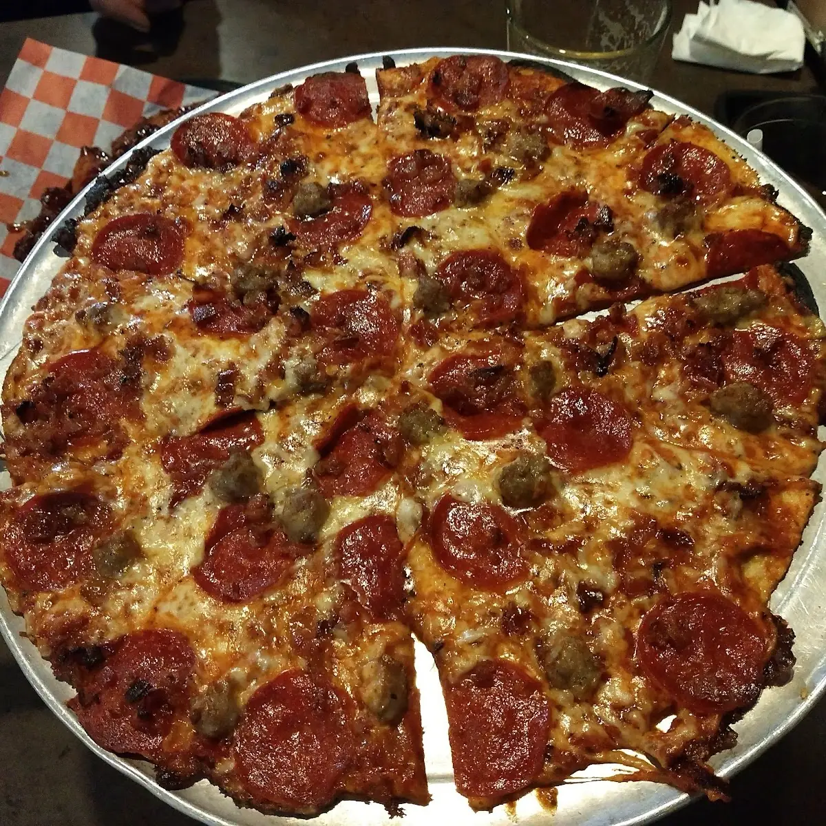 Pepperoni an Sausage Pizza