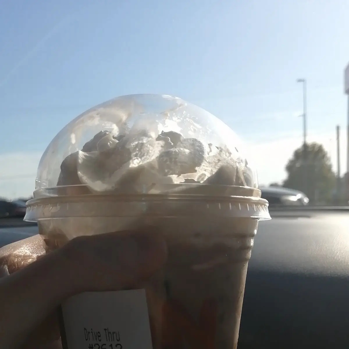 Iced Mocha Coffee with Whipped Cream