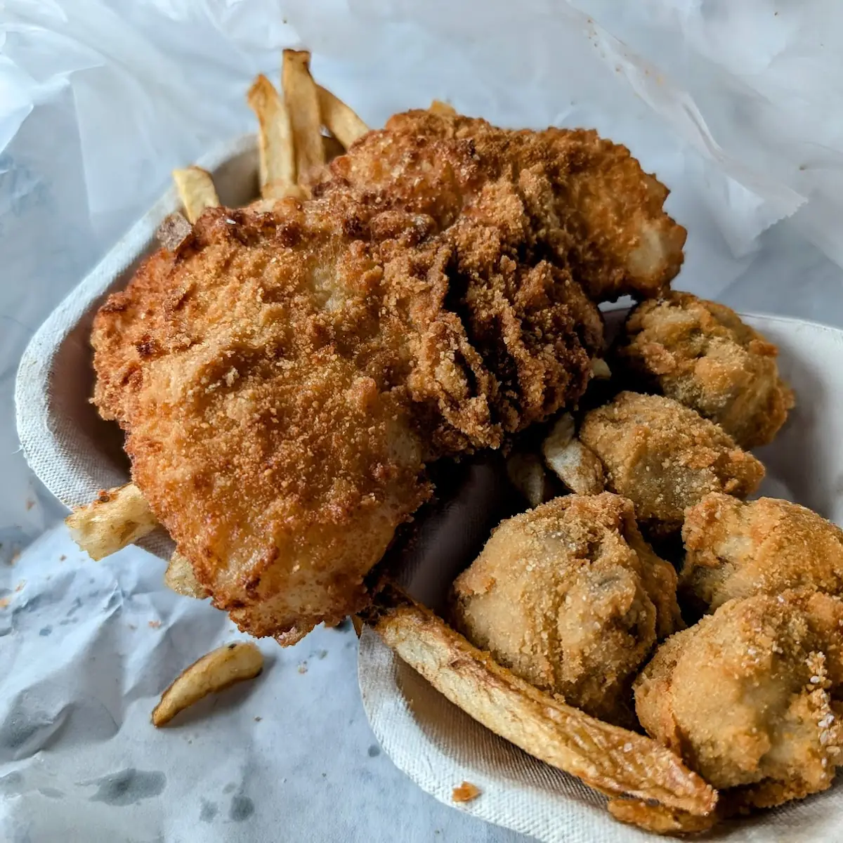 Fish&Chips with Mushrooms
