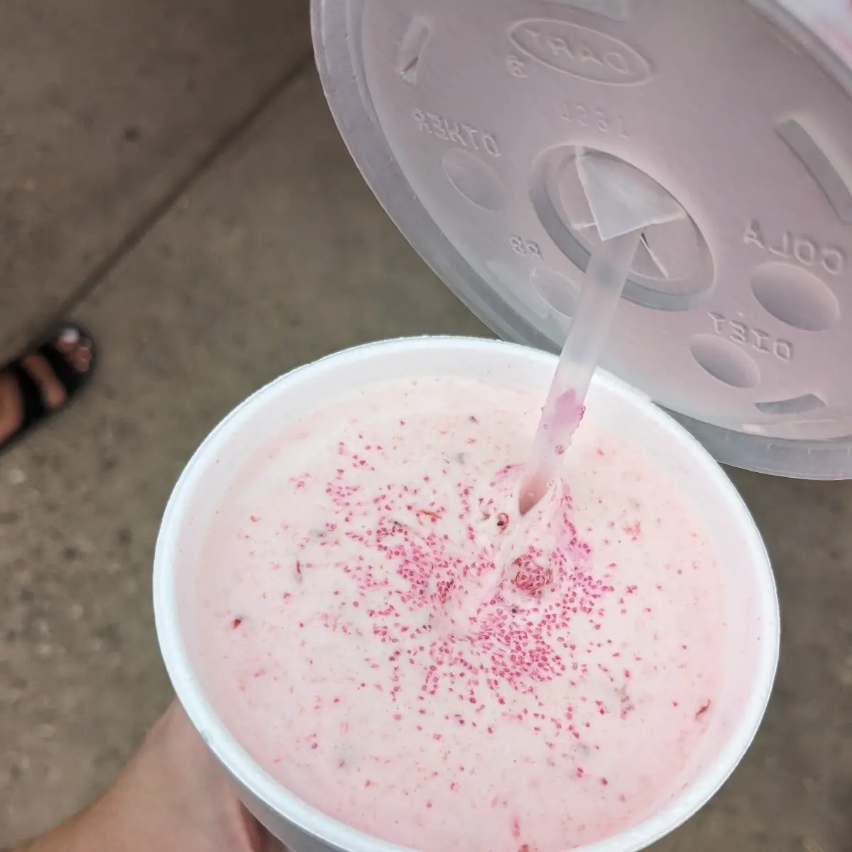 Strawberry Shake with Sprinkles
