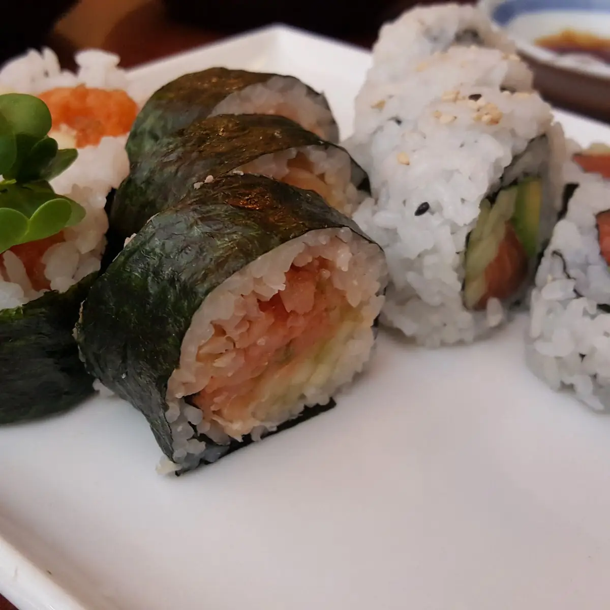 Spicy Tuna Roll and Alaskan Roll