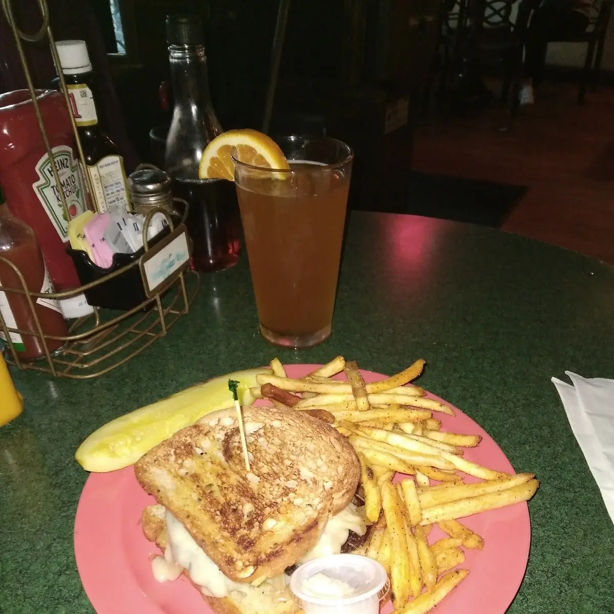 Patty Melt and Fries