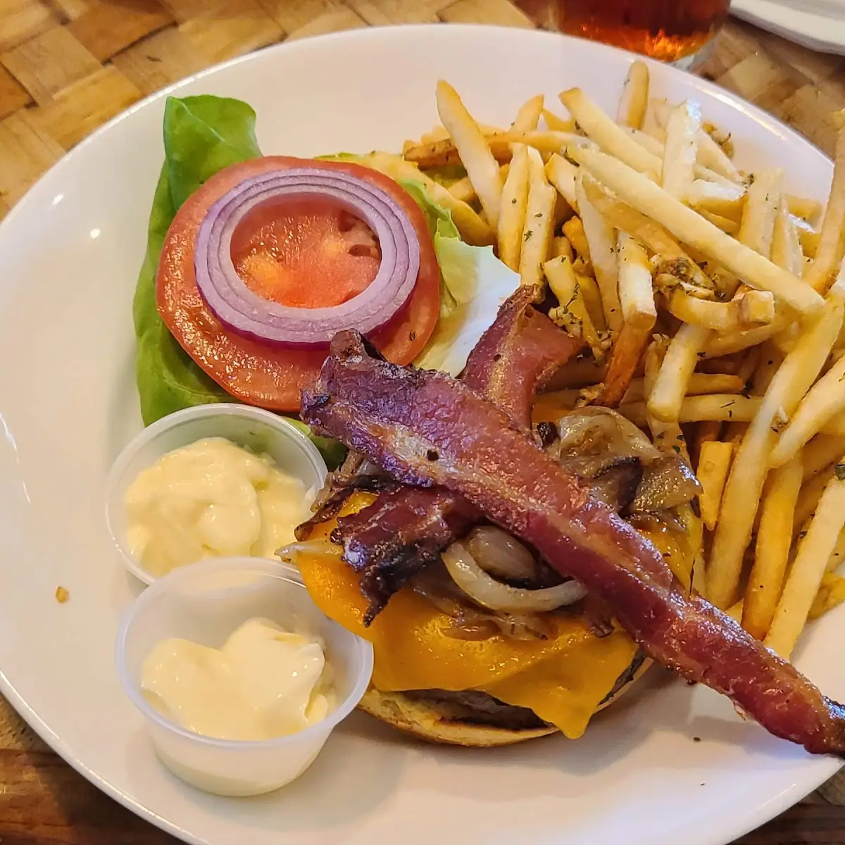 Bacon Cheddar Burger Bar