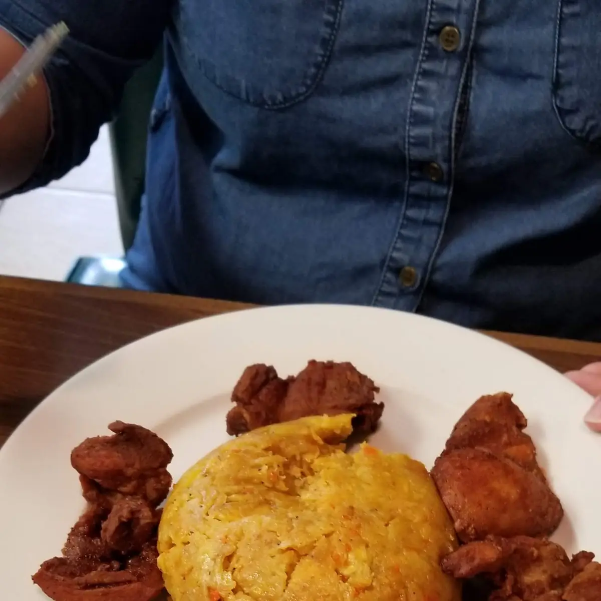 Mofongo De Pollo Frito