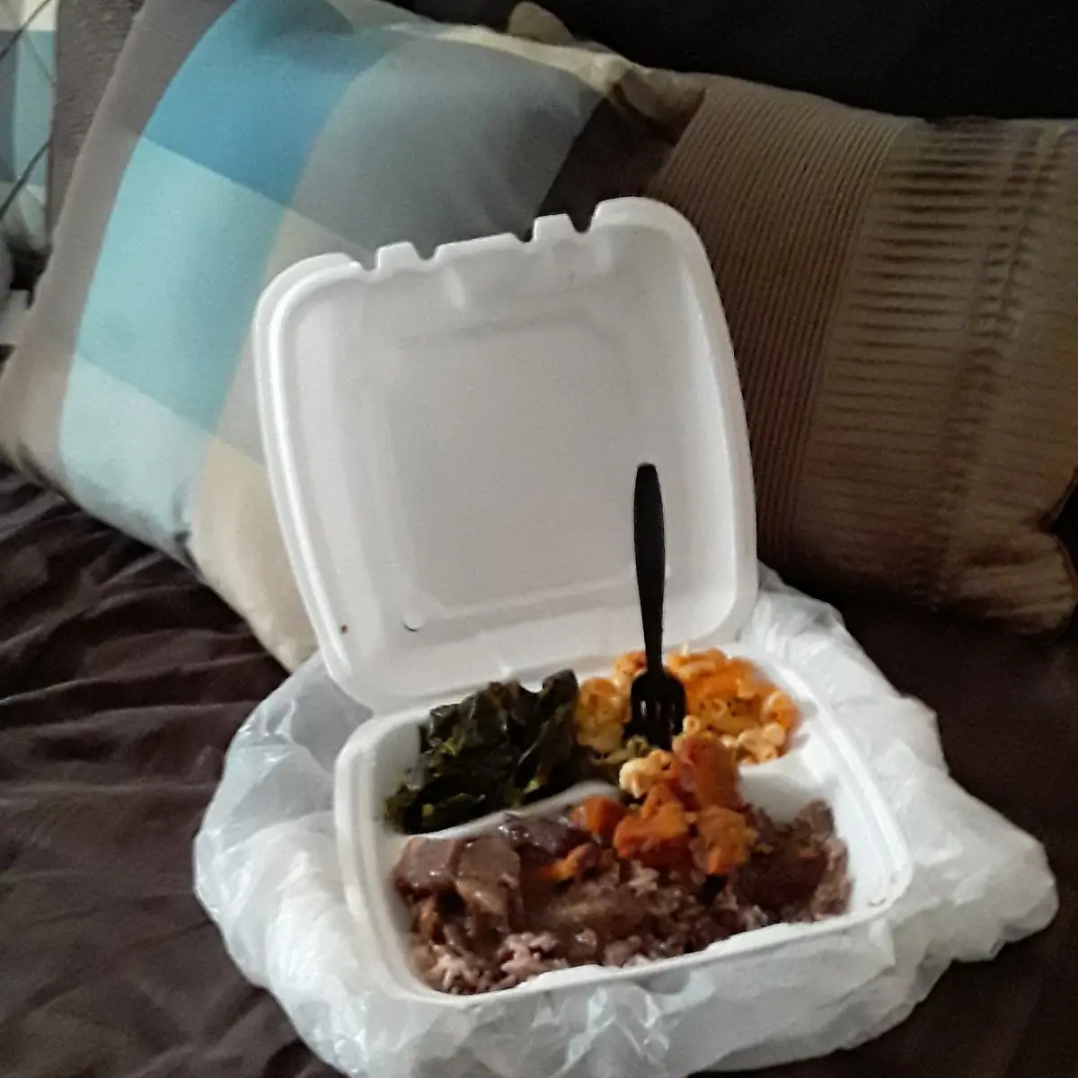 Oxtail Macaroni Cheese Collard Greens