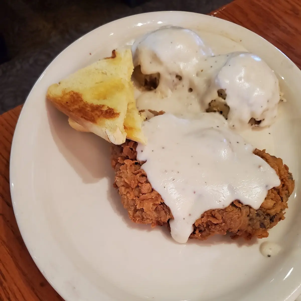 Chicken Fried Steak with Mashed Potatoes and Gravy