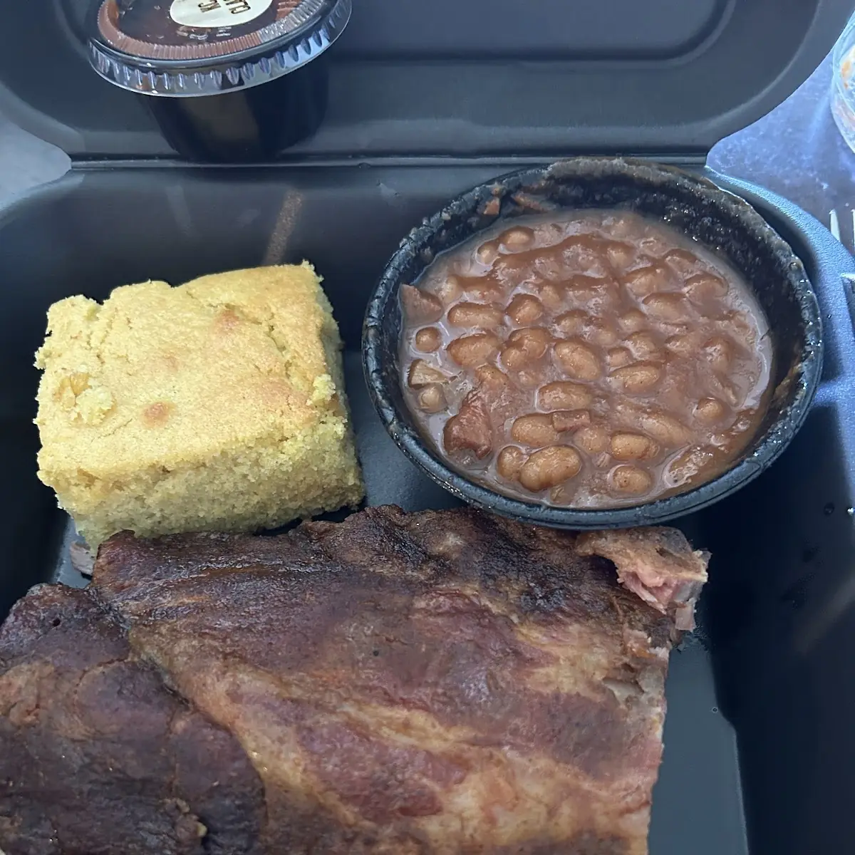 Smoked Brisket with Sides and Cornbread