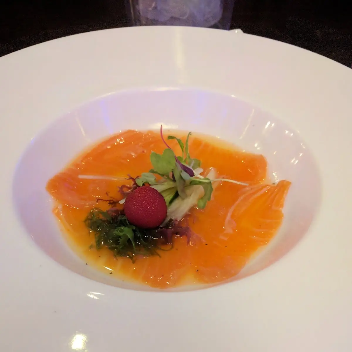 Smoked Salmon Sashimi