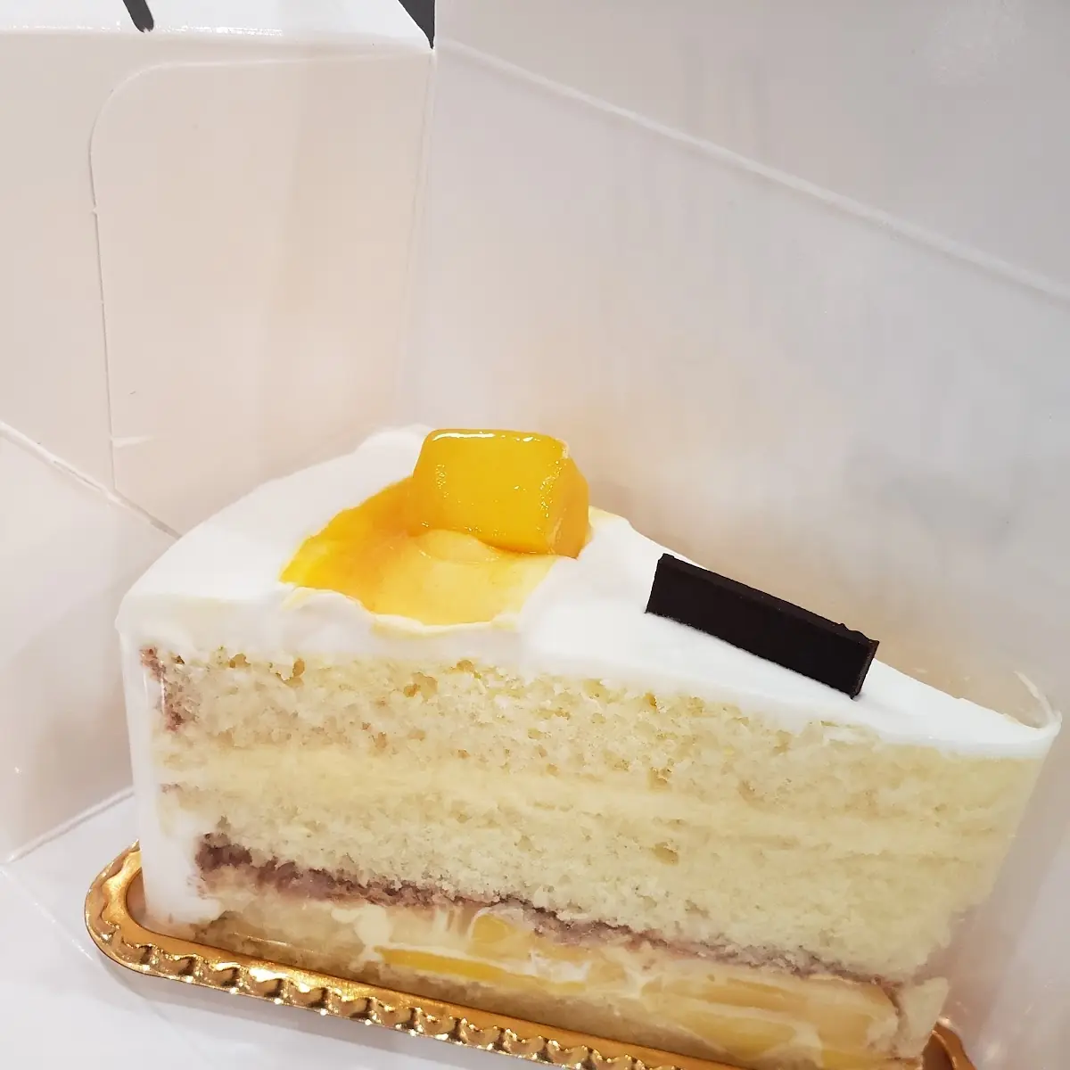 Mango Cloud Cake Slice
