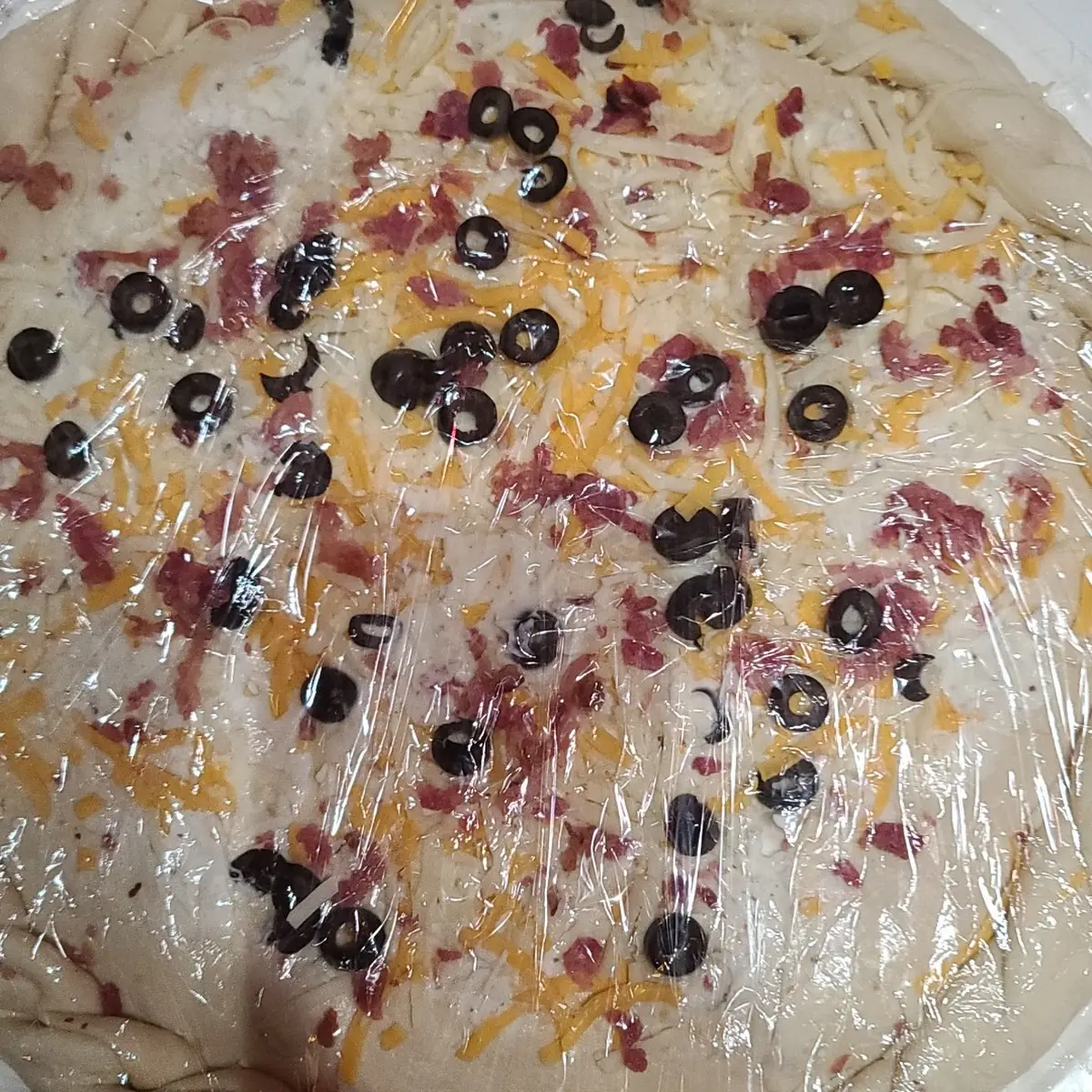 Bacon Ranch Stuffed Pizza