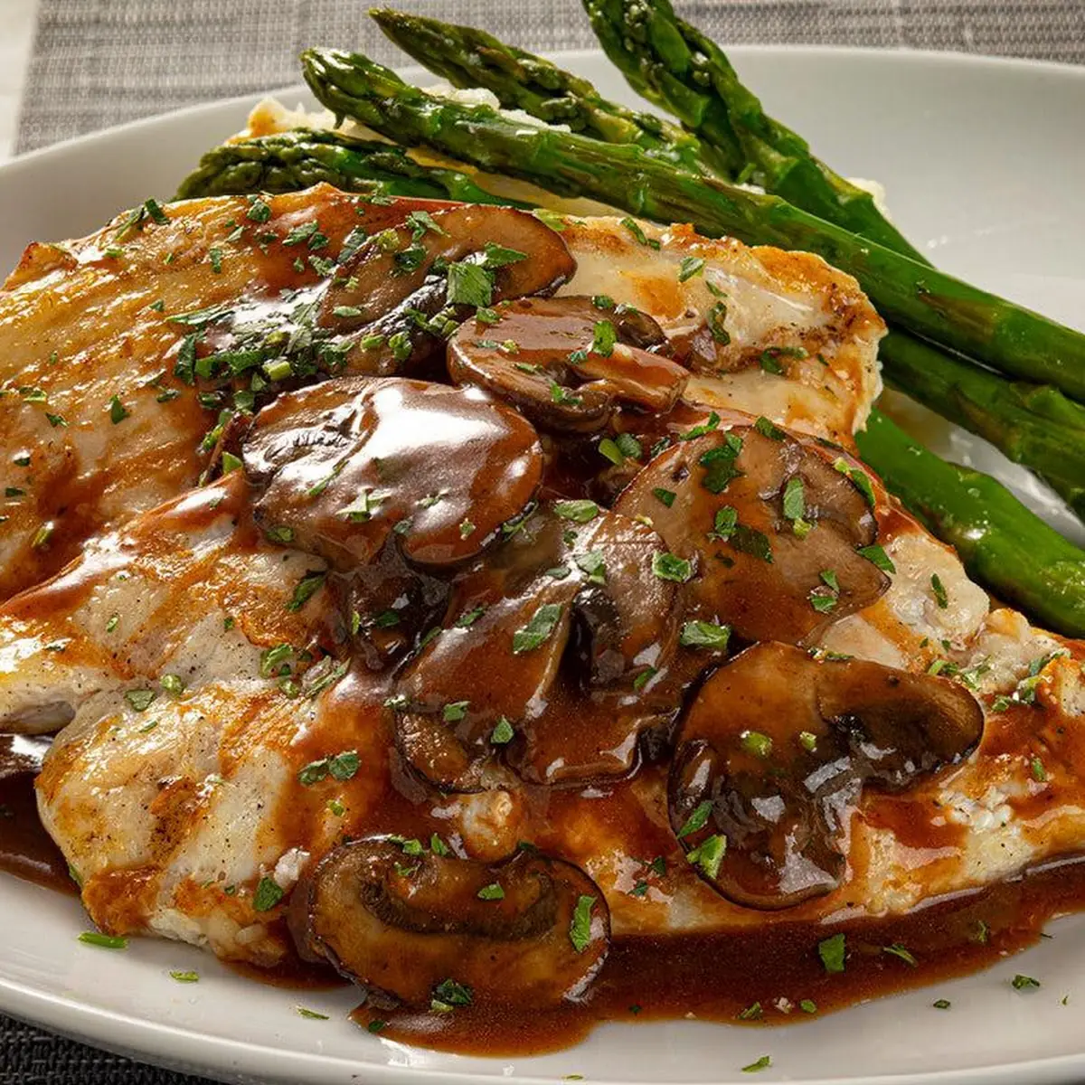Grilled Chicken Marsala