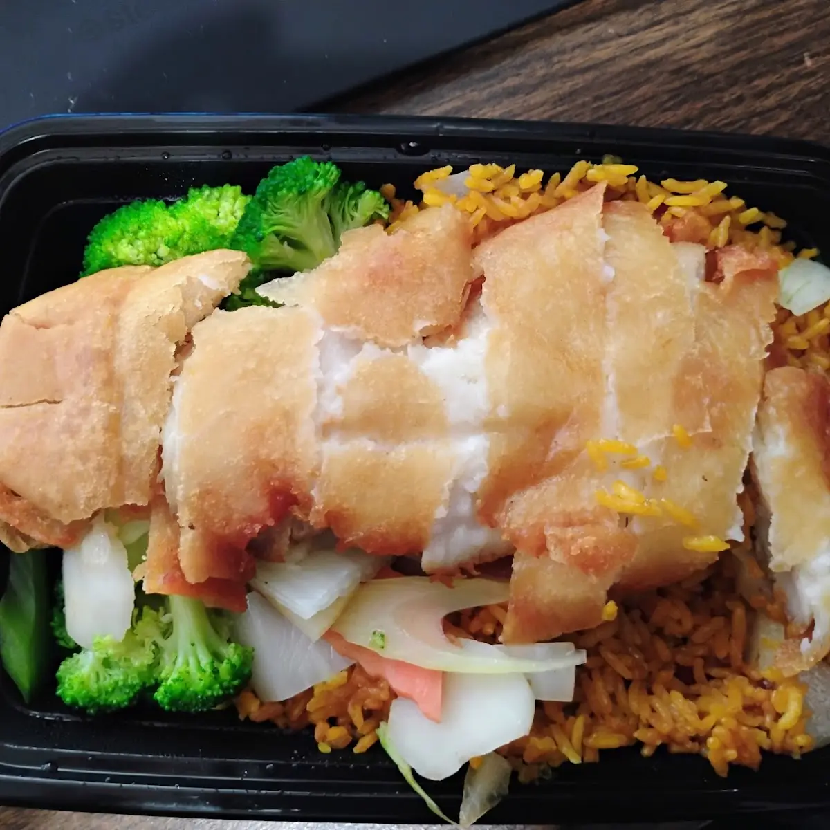 Almond Boneless Chicken Fried Rice