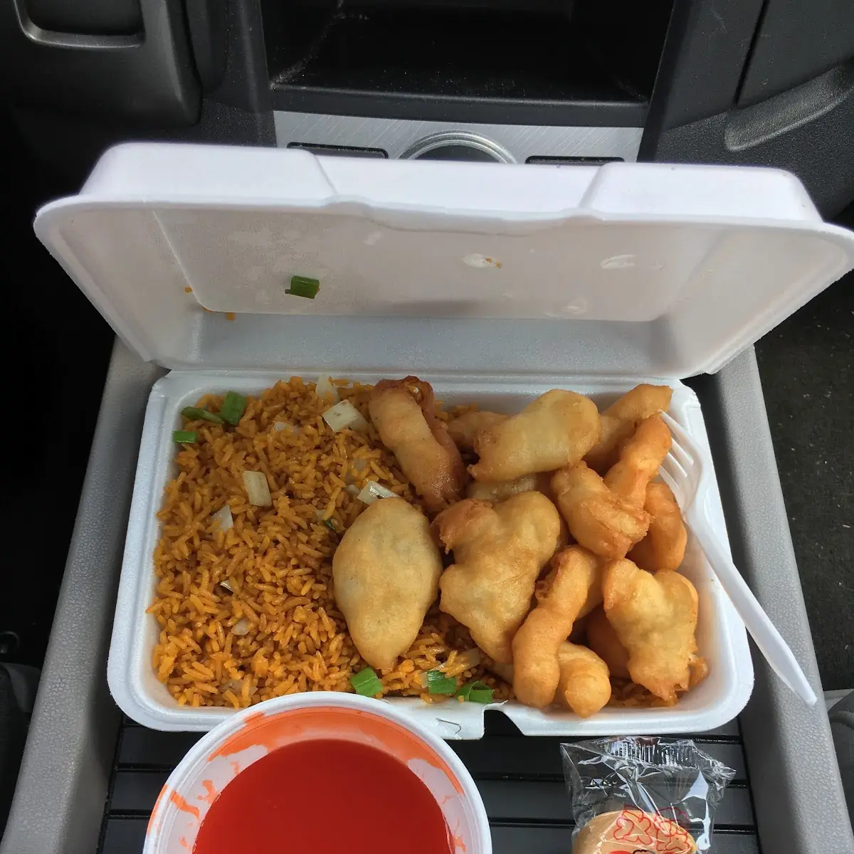 Sweet and Sour Chicken with Fried Rice