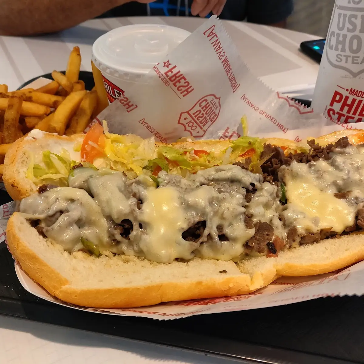 Philly Cheese Steak Sandwich Combo