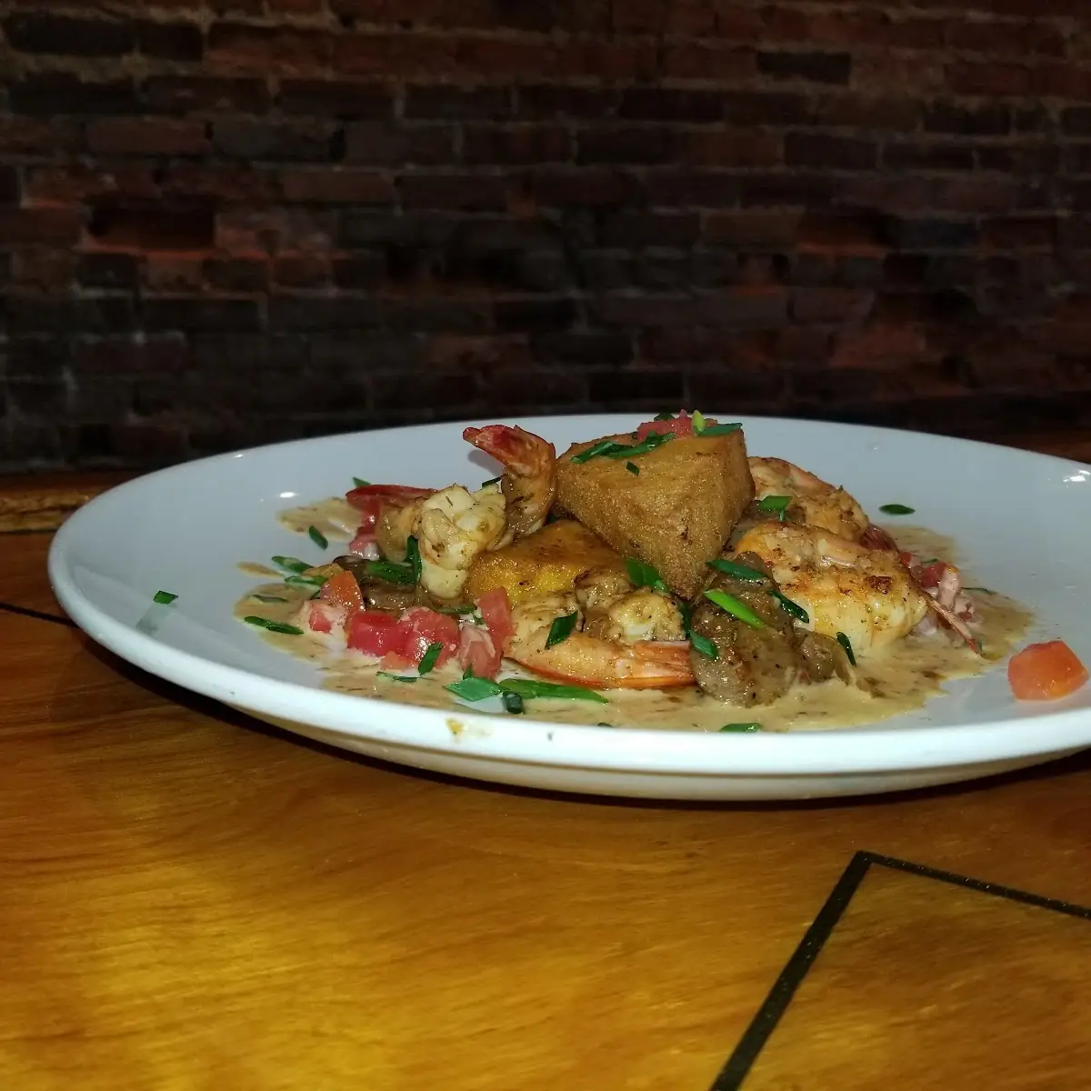 Pan Roasted Trigger Red Snapper with a Grit Cake