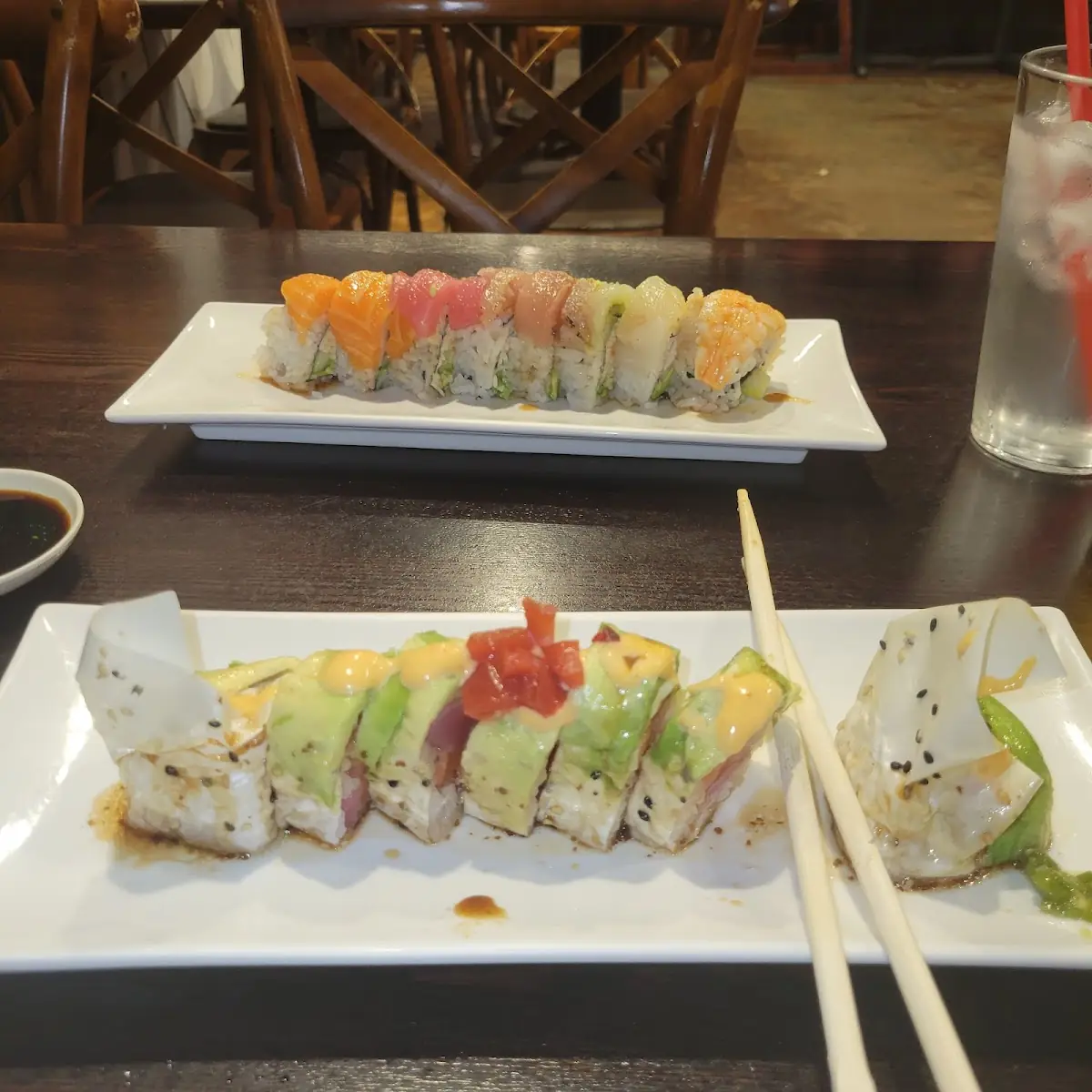 Akuma Roll & Rainbow Roll