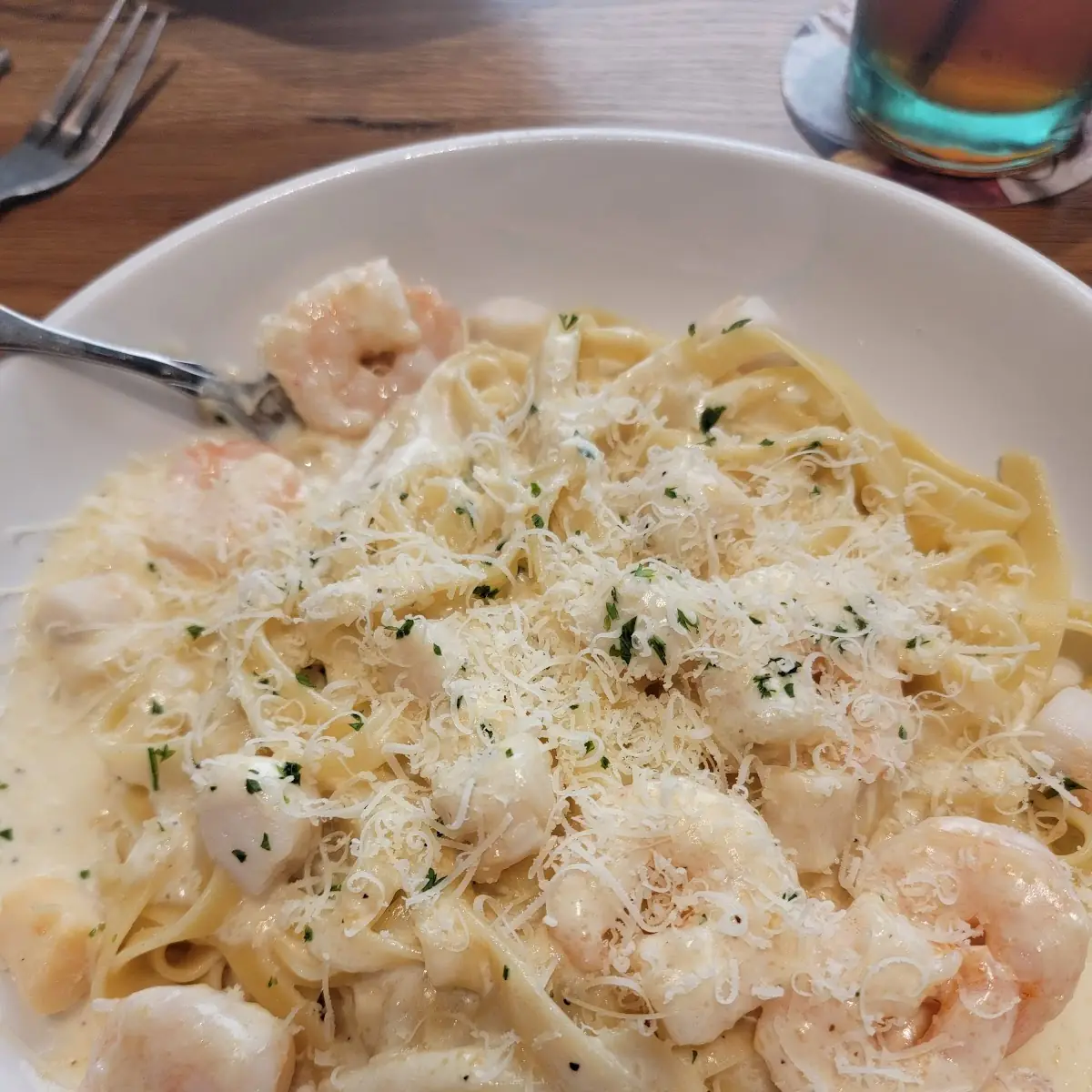 Chicken & Shrimp Carbonara