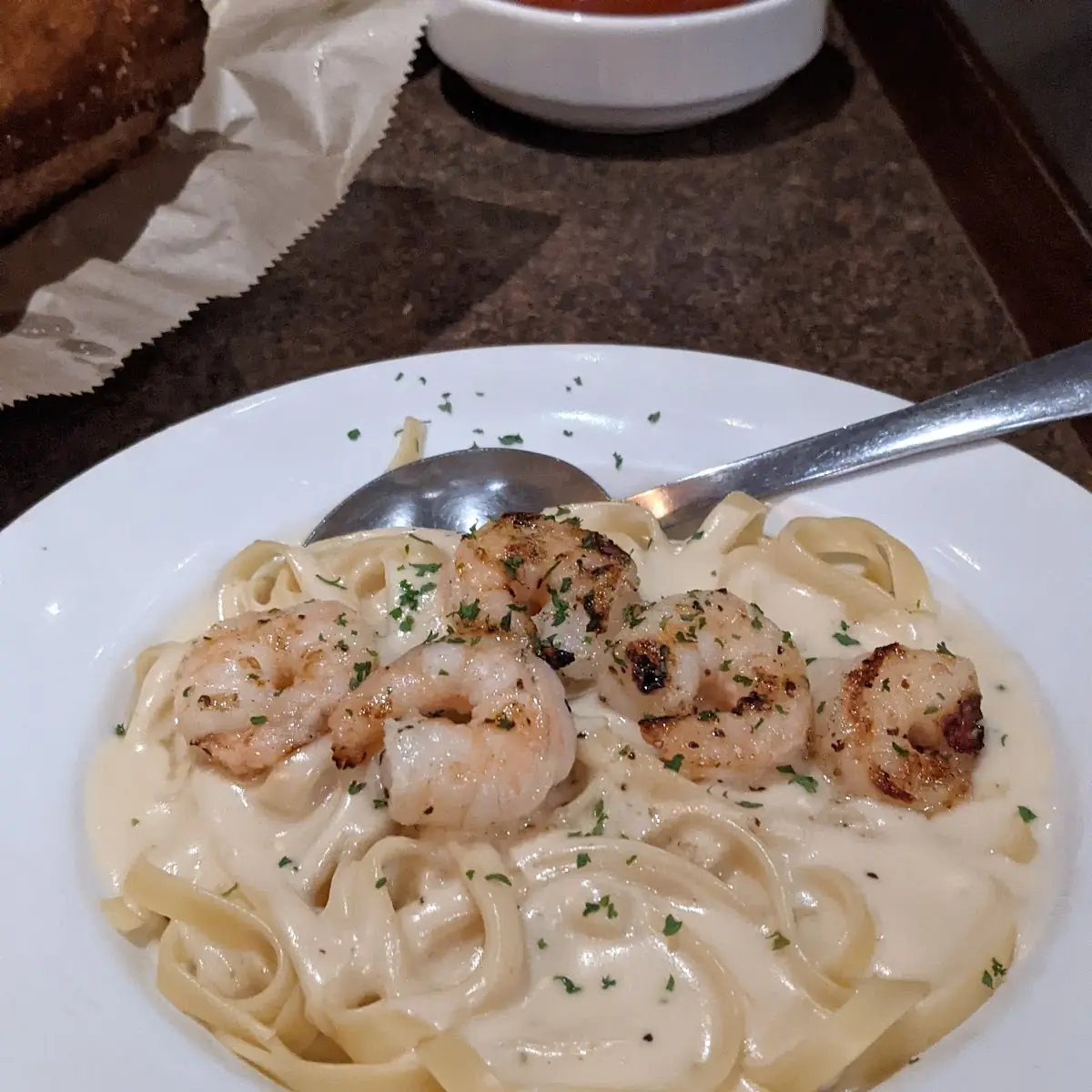 Alfredo with Shrimp Alfredo