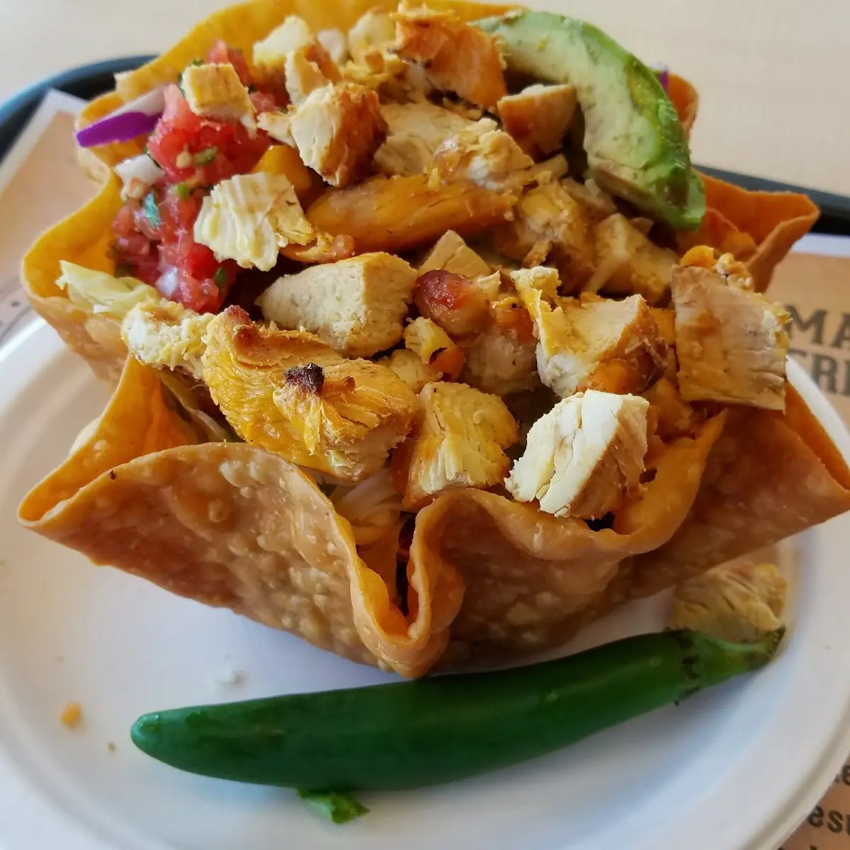 Ultimate Double Chicken Tostada Salad