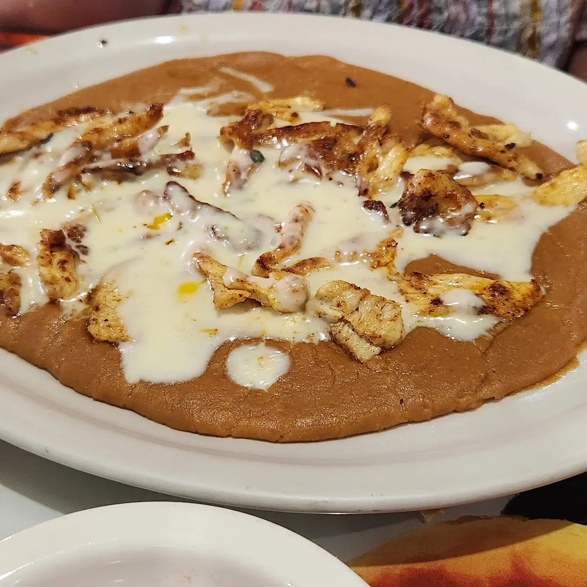 Steven Chicken & Refried Beans