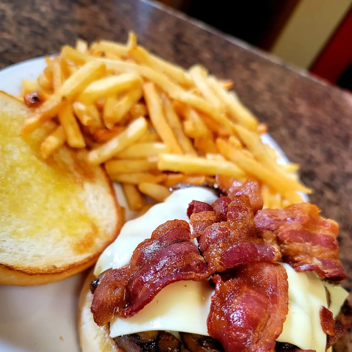 Bacon Mushroom Swiss Burger