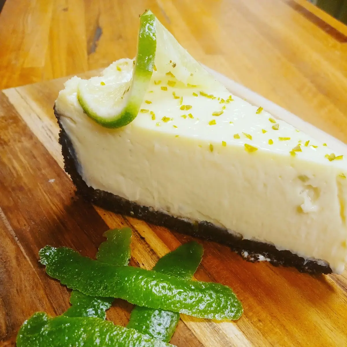 Key Lime Goat Cheesecake a B O AB