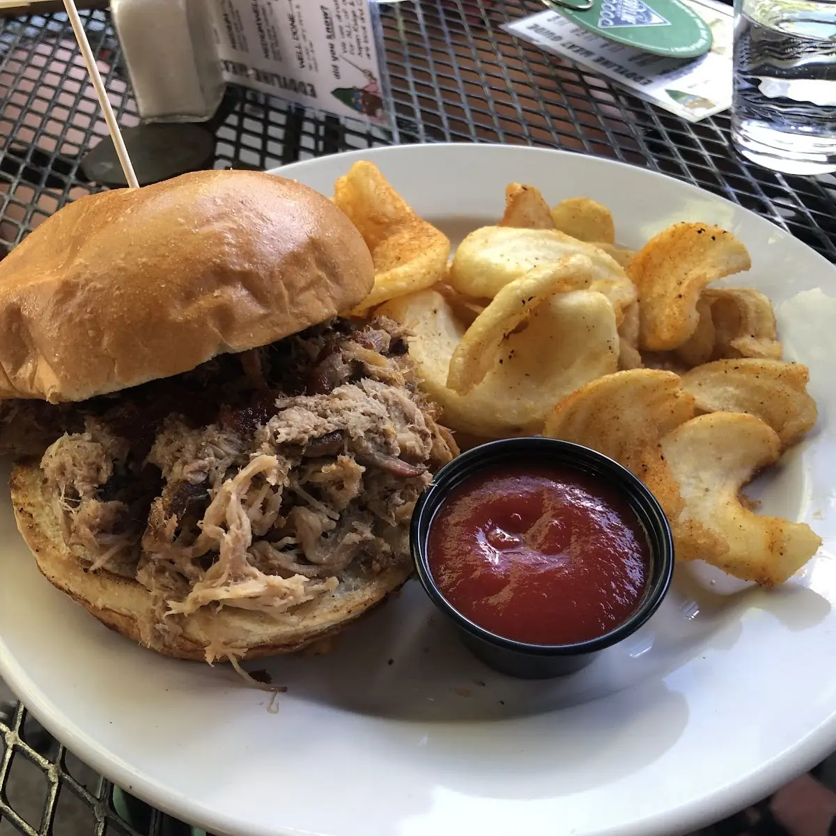 Pulled Pork Sandwich with Fries