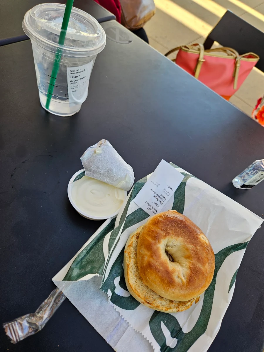 Plain Bagel with Cream Cheese