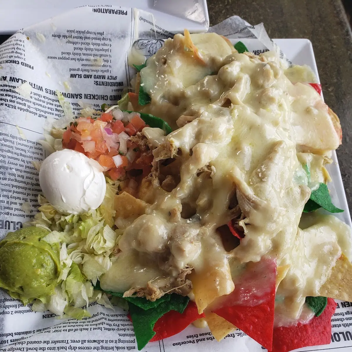 Nachos Supreme De Pollo